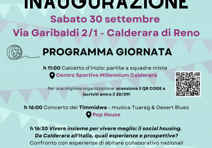 locandina inaugurazione con programma