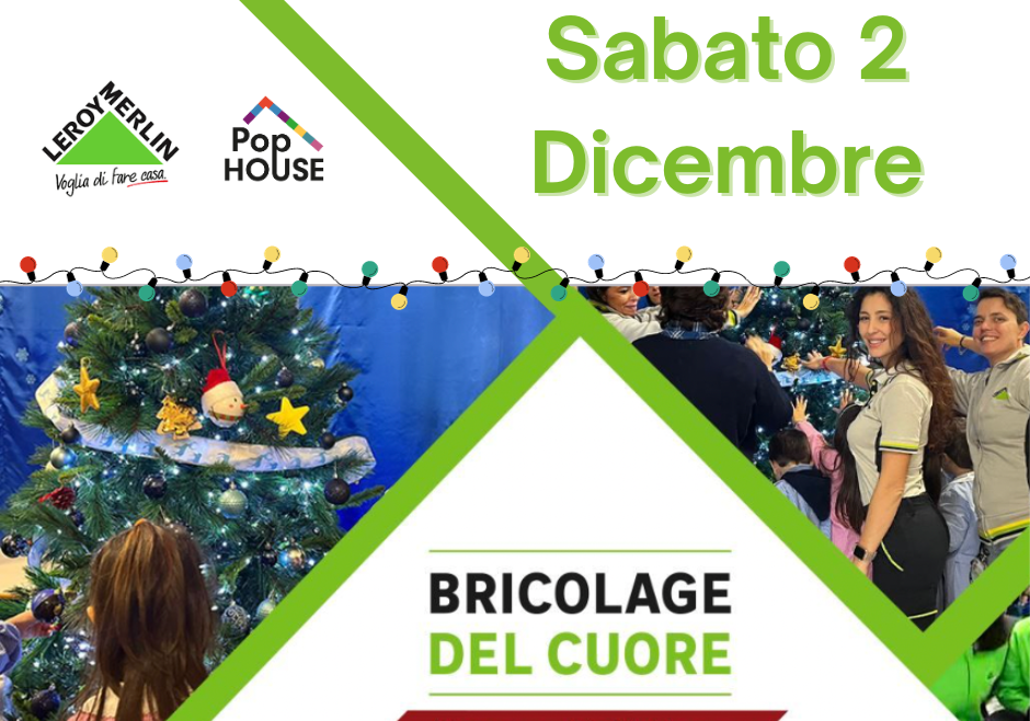 Sabato 2 dicembre 2023 Bricolage del cuore a Pop House